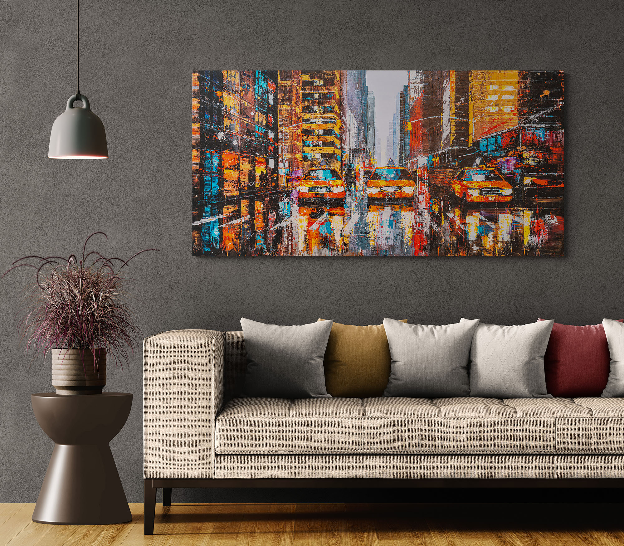 downtown-reflections-contemporary-artwork-by-paul-kenton