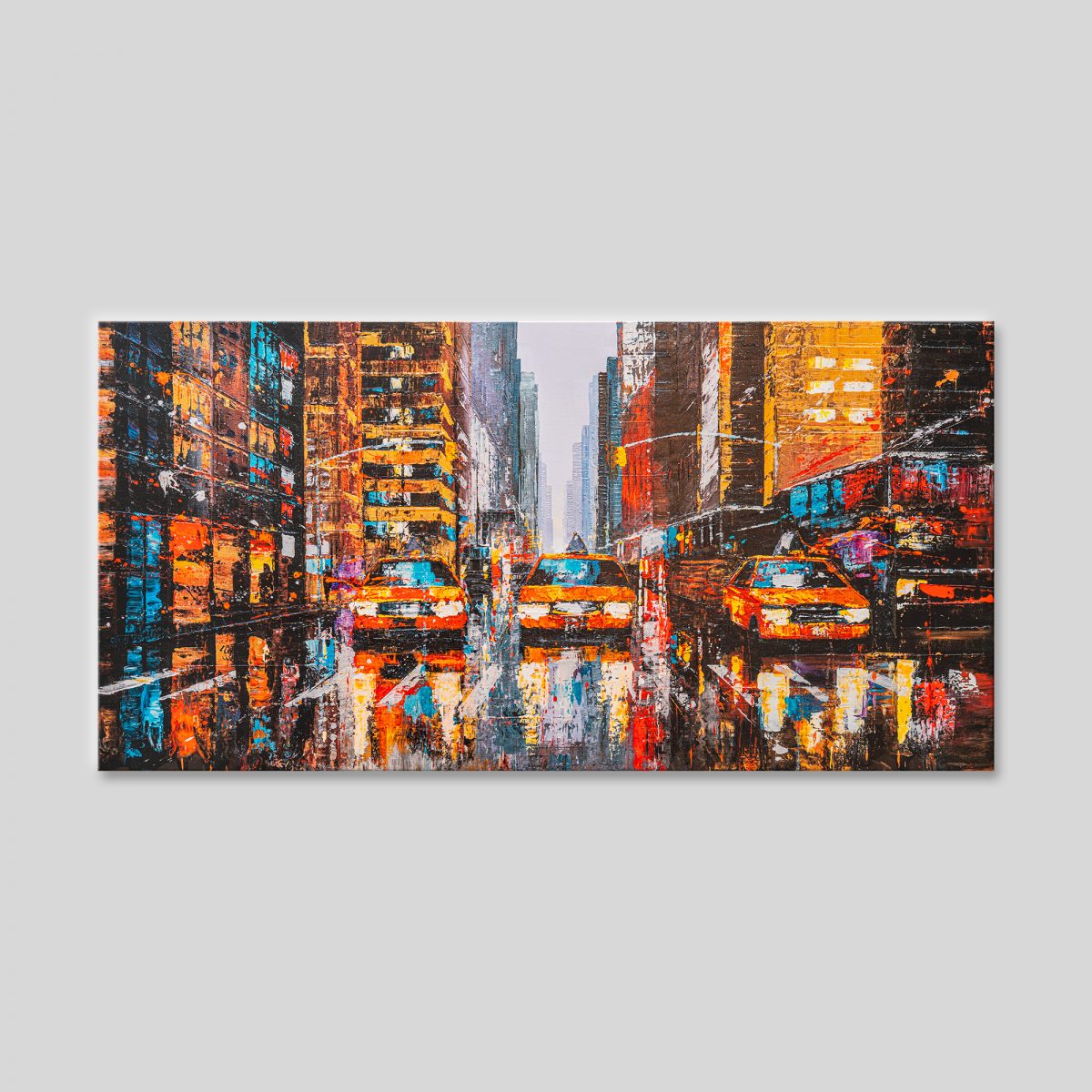 downtown-reflections-limited-edition-print-new-york-painting-paul-kenton