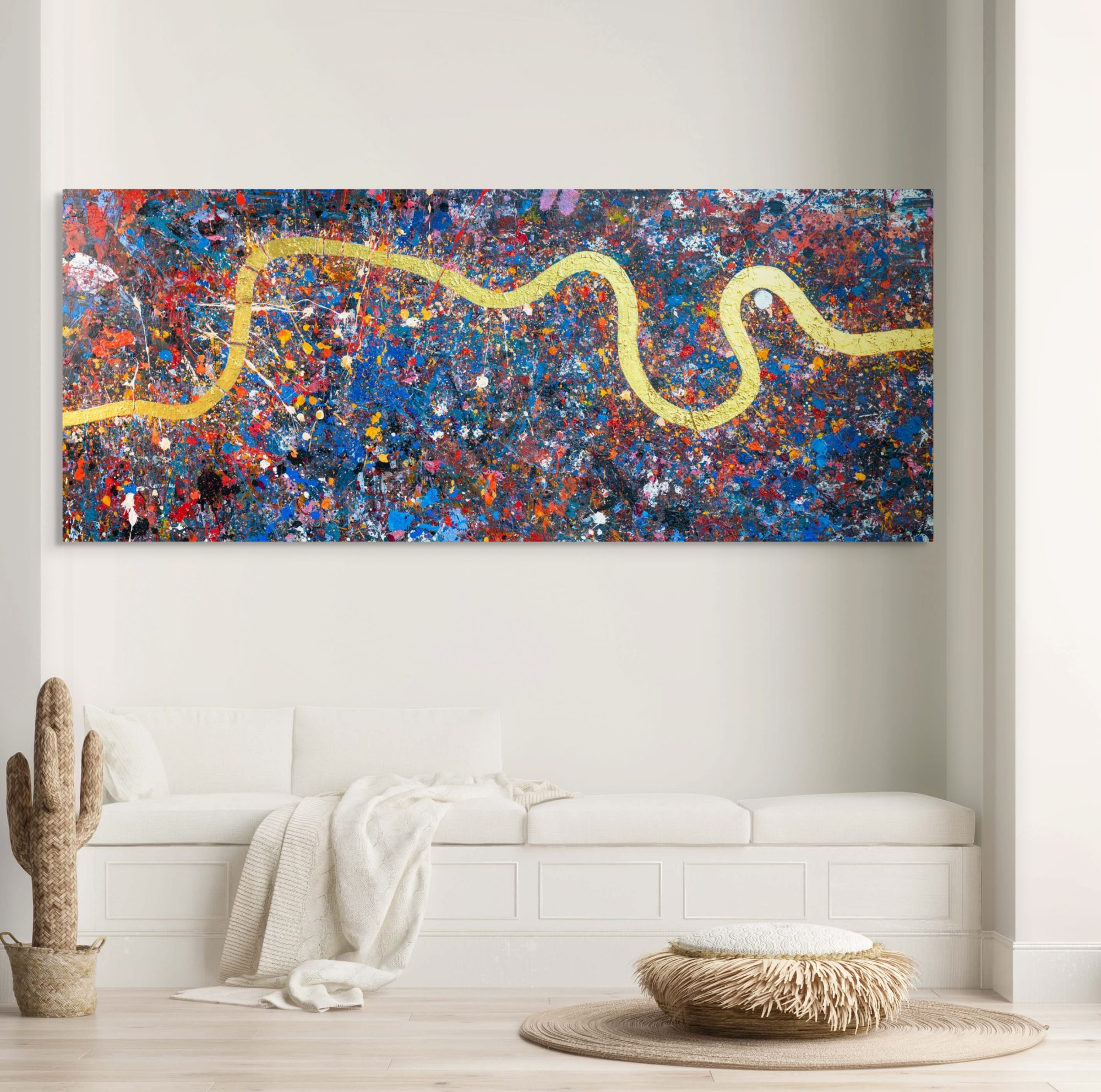 Golden Flowing Thames painting location image