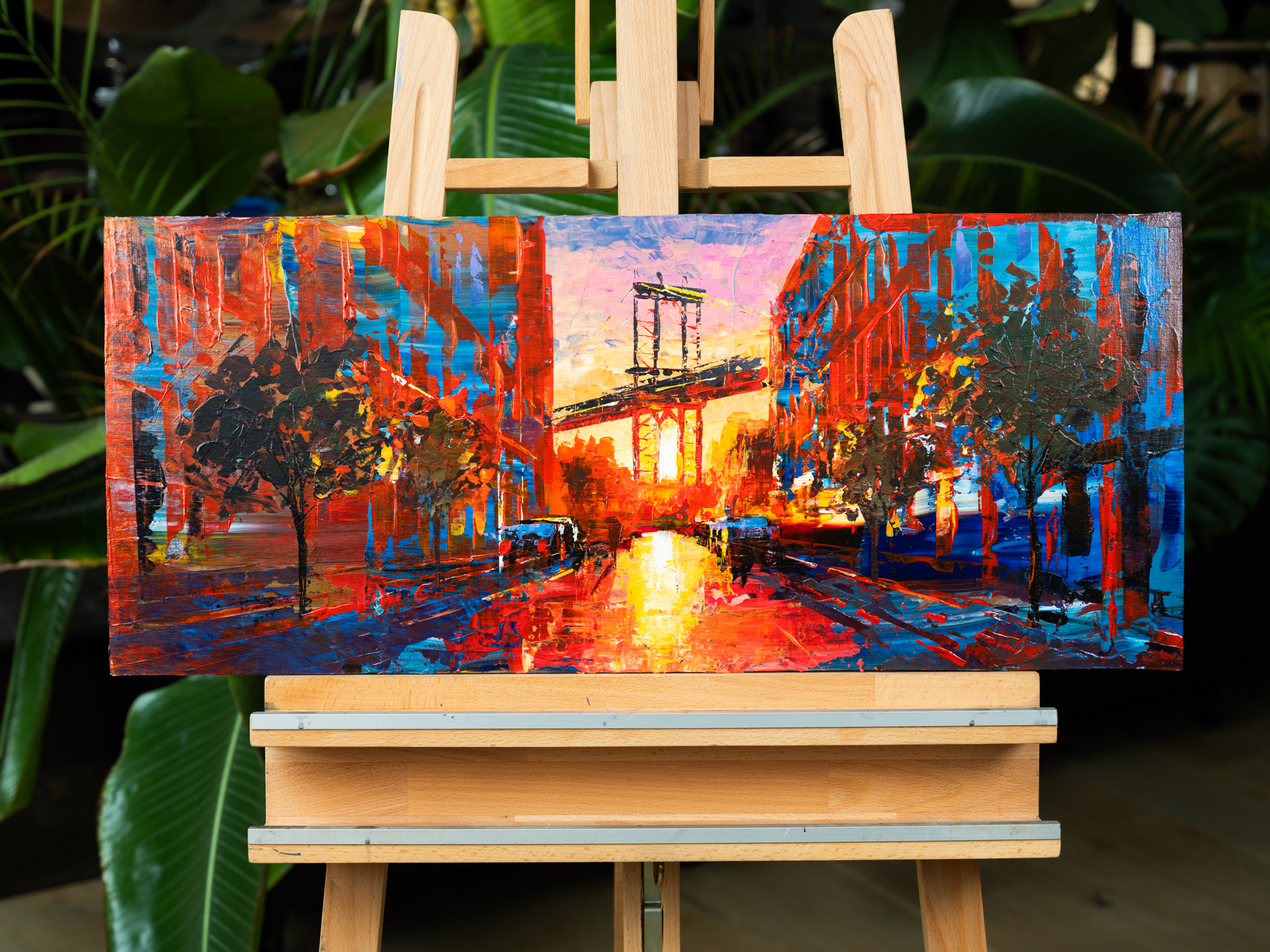 Manhattan Sunset painting location image